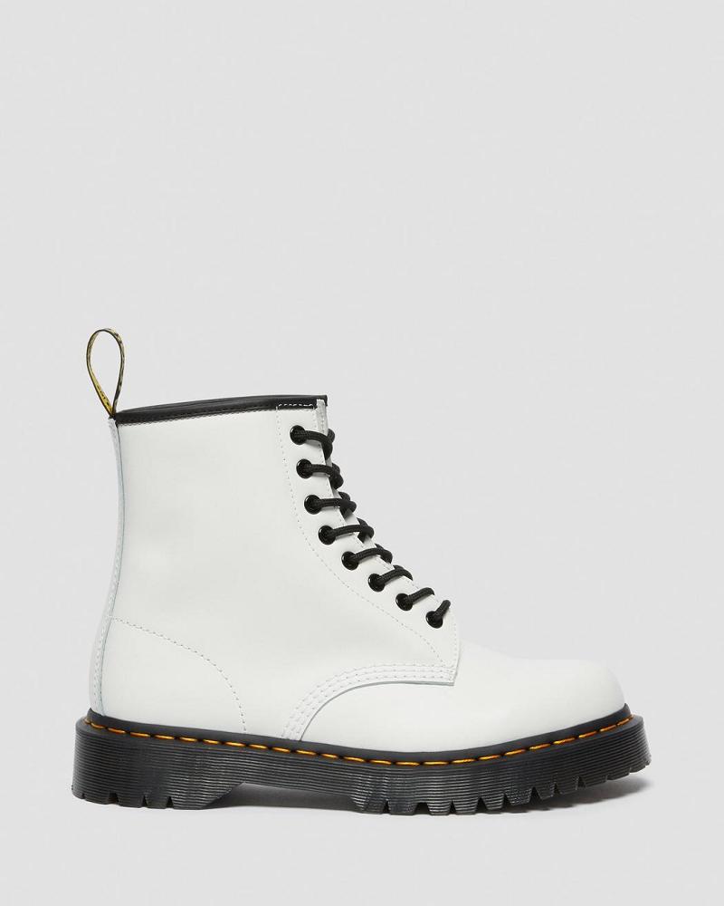 Dr Martens 1460 Bex Smooth Leren Platform Laarzen Heren Wit | NL 25FDN